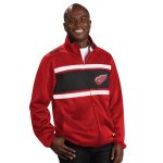 Pro Player Detroit Red Wings ジャケット GD/L Detroit Red Wings Full Leather Jacket - Black | J.H. Sports