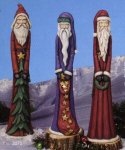 Tall Santa Tree Wreath Stars