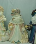 Large Painted Santas
