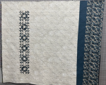 Blue and white quilt