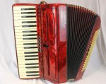 Soprani アコーディオン 6387 - Red Soprani Ampliphonic Napoli Piano Accordion
