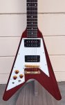 ギター Bacchus Flying V model BACCHUS FLYING V LEFT HANDED ELECTRIC GUITAR CHERRY RED