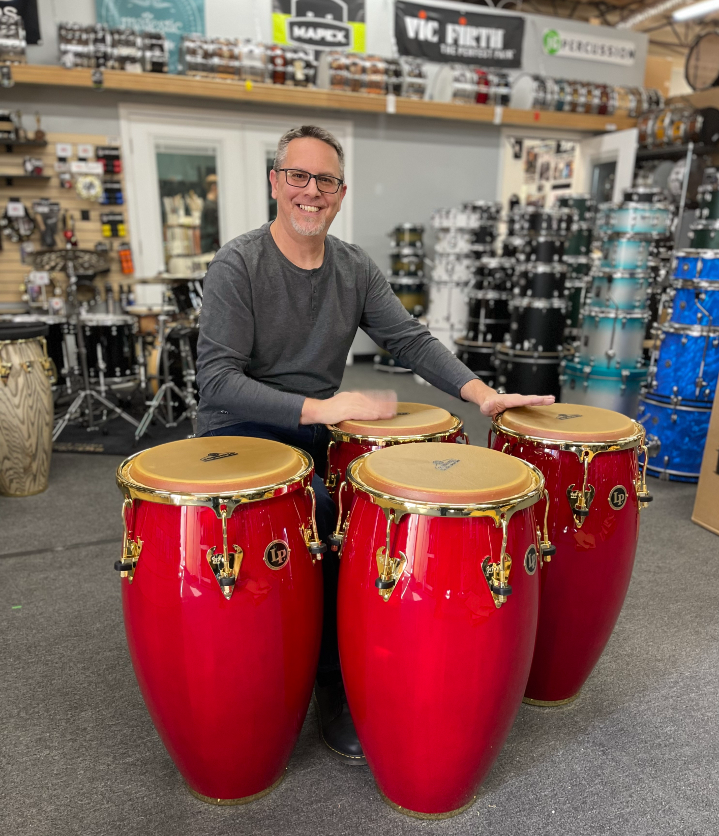 Drums, cymbals and percussion at Denver Percussion
